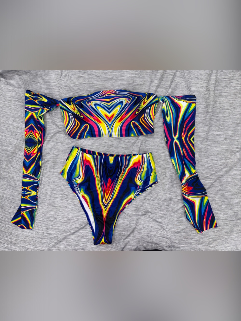 Vibrant Multicolor Swirl Rave Set